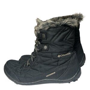 EUC Columbia Women's Cozy Shorty III Snow Boot - Size 6.5 Black ($120)